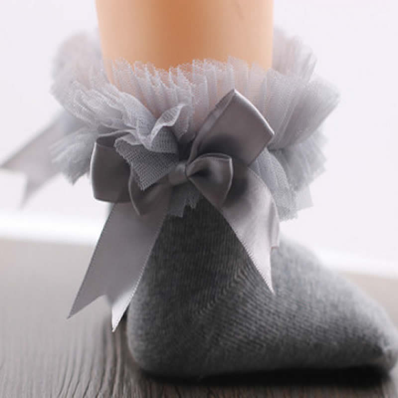 Newborn Baby Knee High Stockings Girls Lace Princess Stocking Spring Autumn Period Girls Cotton Baby Princess Lace Tights