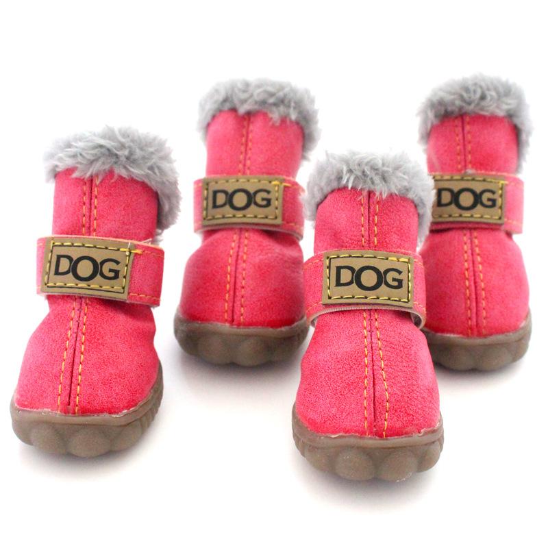 Haustierschuhe, verdickte Schneestiefel für Hunde zum Warmhalten, Teddy Herbst- und Winterschuhe, VIP-Schuhe