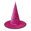 Masquerade Dress Up Hat Velvet Witch for Halloween Costume, Pointed Wizard Cap with Wide Dark Fantasy Costume Props Brim, Festival Headwear,