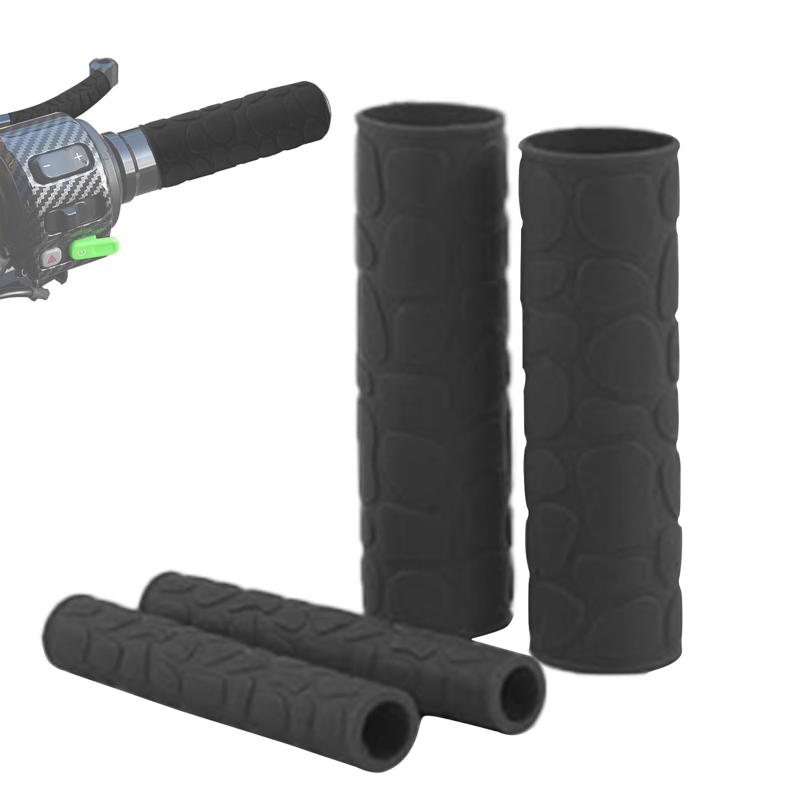 

Patonde Motorcycle Handlebar Cover, Motorcycle Handlebar Grip Cover | Motorcycle Grip Cover Non-Slip Rubber Please refer to the description чёрный