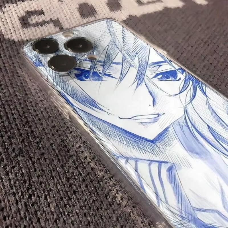 Phone Case For IPhone 17 17E Air 16e 16 Pro Max 15 14 Plus 13 12 11 Pro Max Shockproof Silicone Back Cover Case Anime Couple