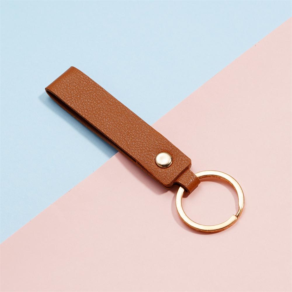 1/5pcs PU Leather Keychain Business Gift Leather Key Chain for Men Women Car Key Strap Waist Wallet KeyChains Keyrings