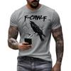 Men's Fashion Casual  Printed Short Sleeve Round Neck Pullover Tops