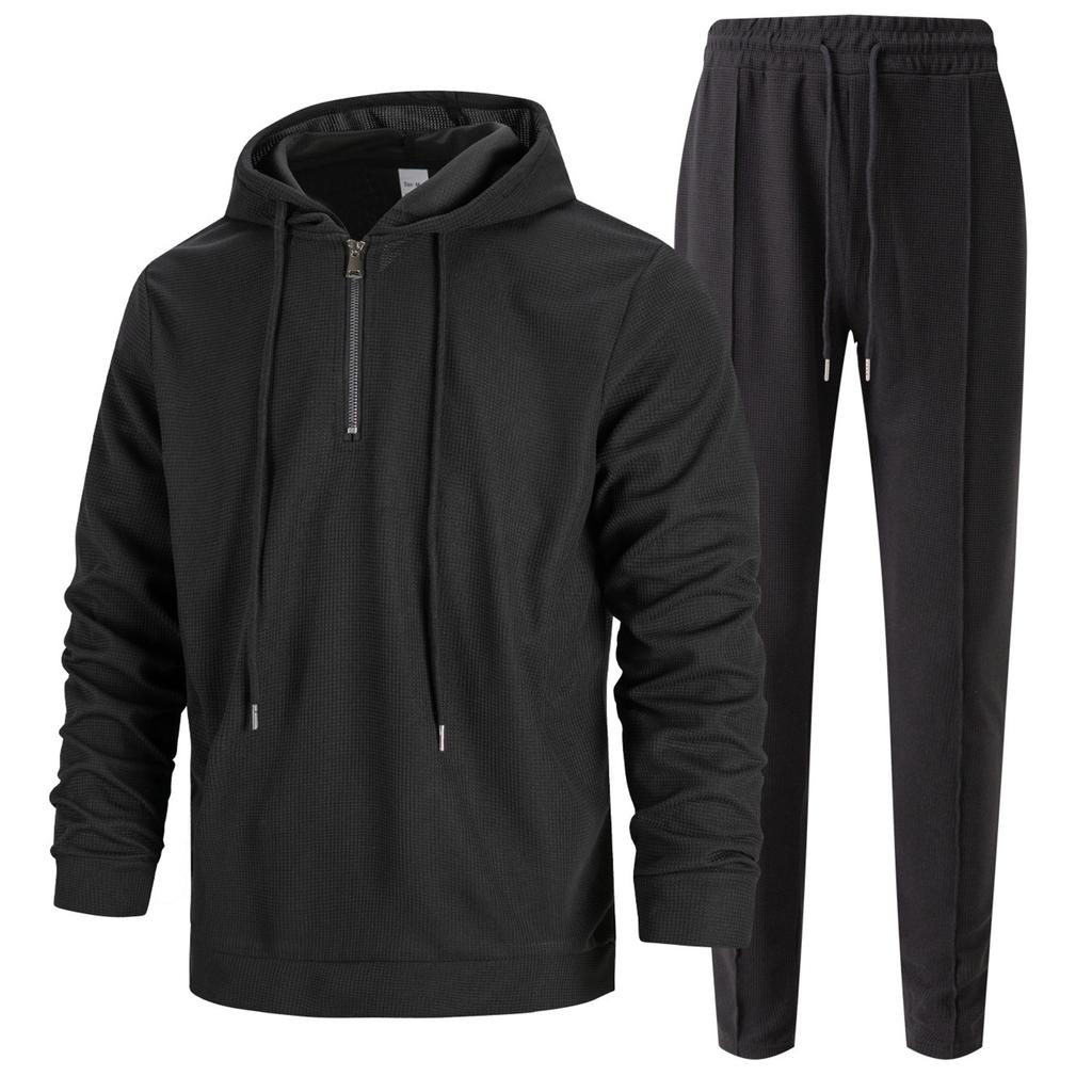 Men's Sweatshirt Suit Men's Solid Color Casual Sports Suit Sweatshirt Suit