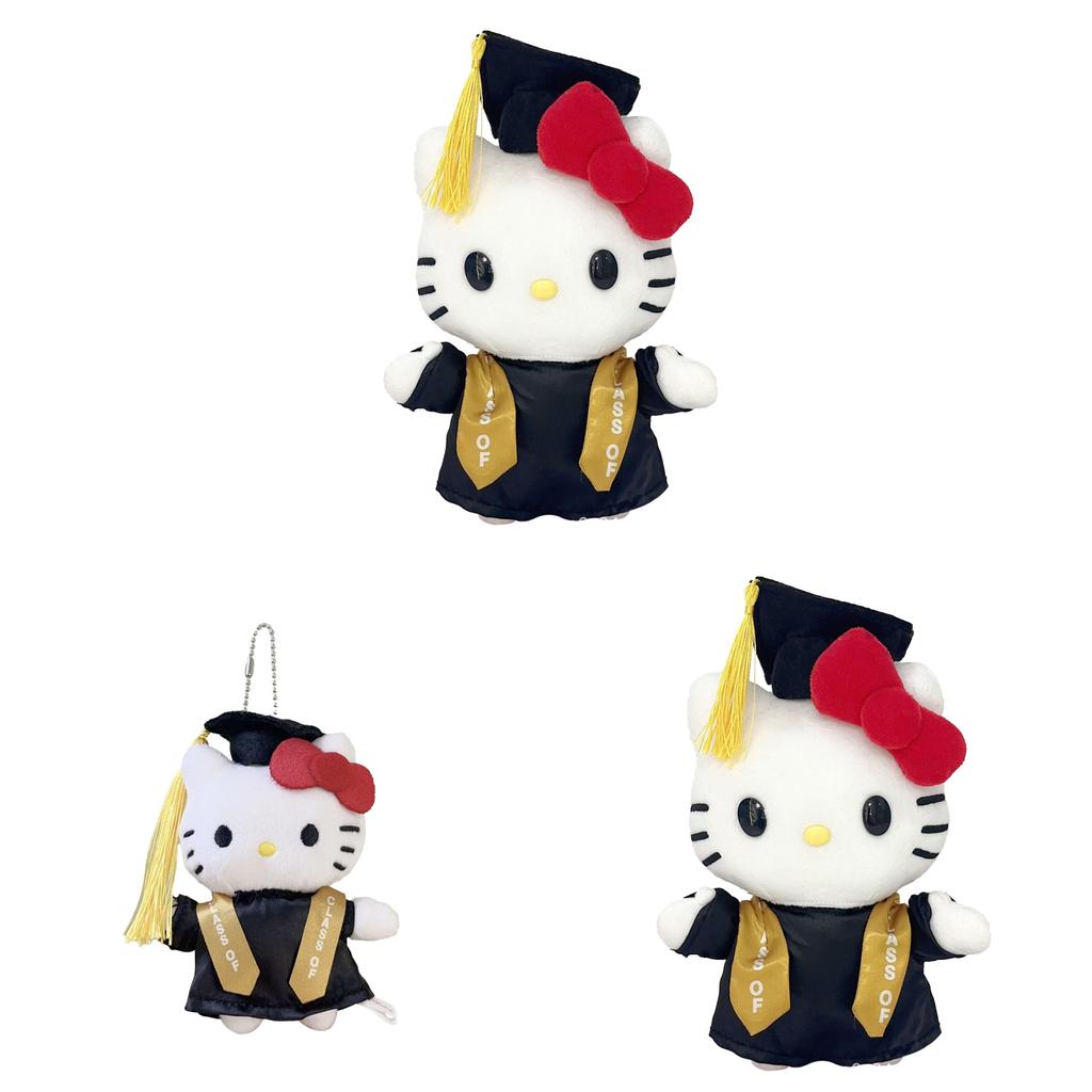 Hello Kitty Graduation Plush Toy With Soft Short Pile For Collectors And Kids