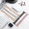 YurKem Λουράκι με Διαμάντια Bling Για Λουράκι Applen Watch 49mm 40mm 45mm 44mm 41mm 42mm 38mm Μεταλλική Ζώνη Για I-watch Series 8 7 SE 6 5 4 Γυναικείο Βραχιόλι