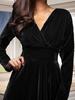 Women's Spring/Autumn New Arrivals Luxury Velvet Dress