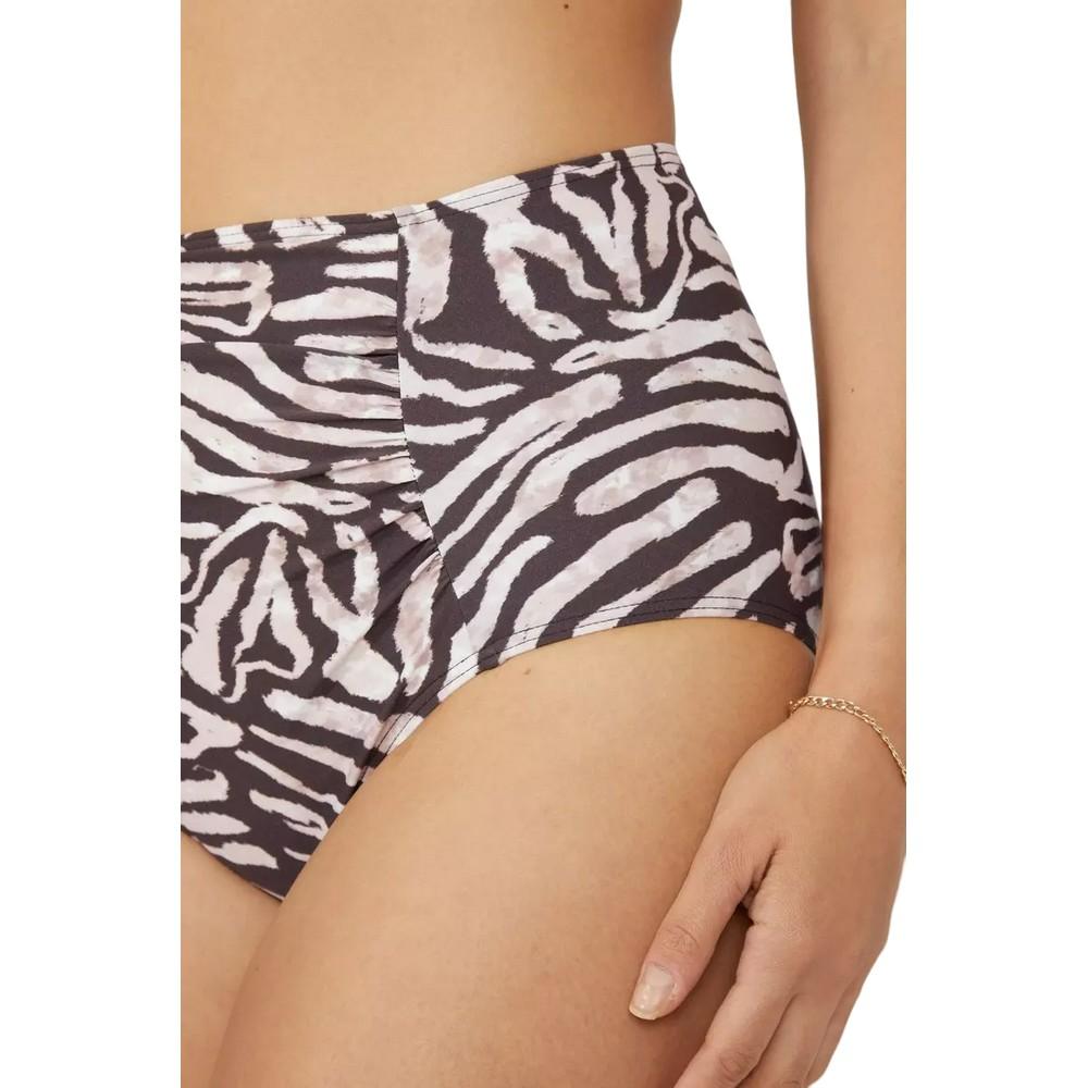 Gorgeous Womens/Ladies Zebra Print High Waist Bikini Bottoms