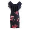 Rochie Mini Scurtă Fără Mâneci cu Imprimeu Floral pentru Femei, Rochie de Petrecere