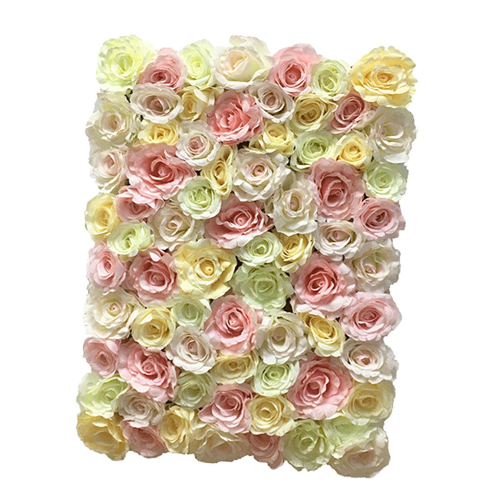 Buy Romantic Artificial Rose Flower Wall Panel for Wedding Party
