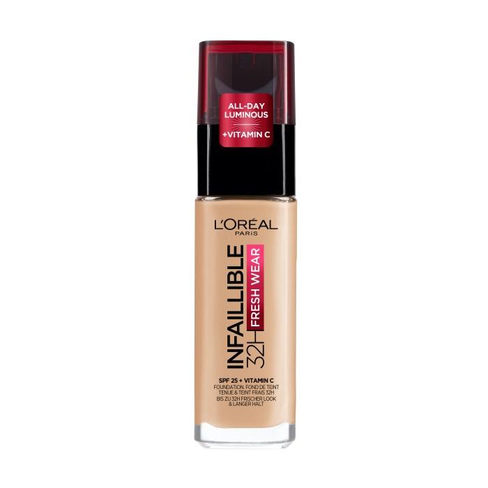 L'Oreal Paris Infallible Fresh Wear Long-Lasting Foundation 120 Vanilla, 32H Coverage, 30 Ml