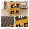 Durable Cat Tree with Scratching Post, Integrated Bed, and 11 Toys