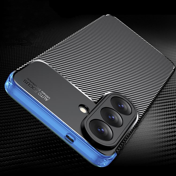 Carbon Fiber Texture Shockproof TPU Phone Case For Samsung Galaxy S26 5G, Anti-Scratch Soft Protective Cover