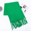 Imitation Cashmere Scarf for Women Winter Warm Thickening New Solid Color Scarf for Men Thick Tassel Woolen Scarf