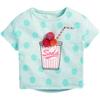 Spring and Summer Polka Dot Short Sleeve Baby Round Neck Undershirt Children's Clothing