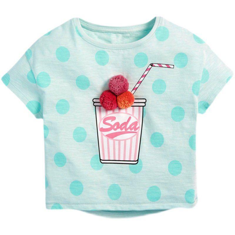 Spring and Summer Polka Dot Short Sleeve Baby Round Neck Undershirt Children's Clothing