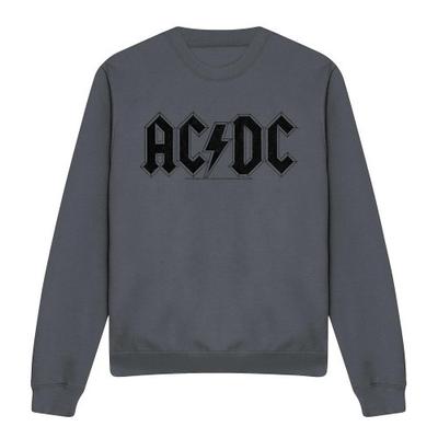 AC/DC Unisex Adult Worn Logo Sweatshirt