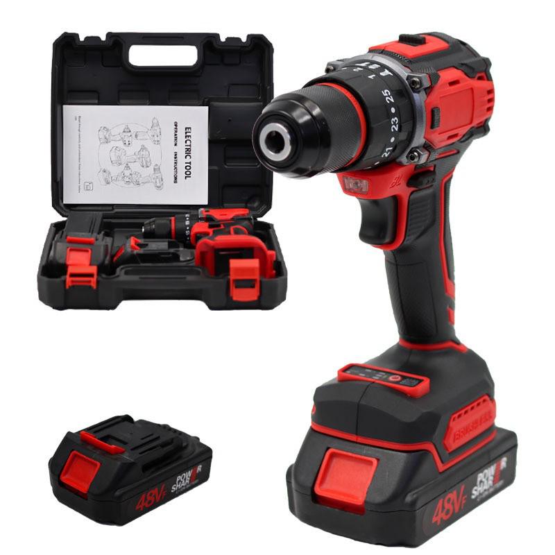 21V Lithium Battery Dual-Speed Hand Drill & Electric Screwdriver with Bit Set