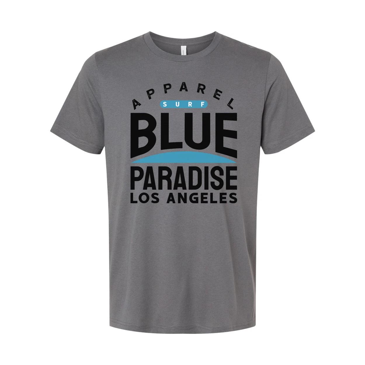 Apparel Surf Blue Paradise Los Angeles Unisex Short Sleeve Graphic Tee For Casua M