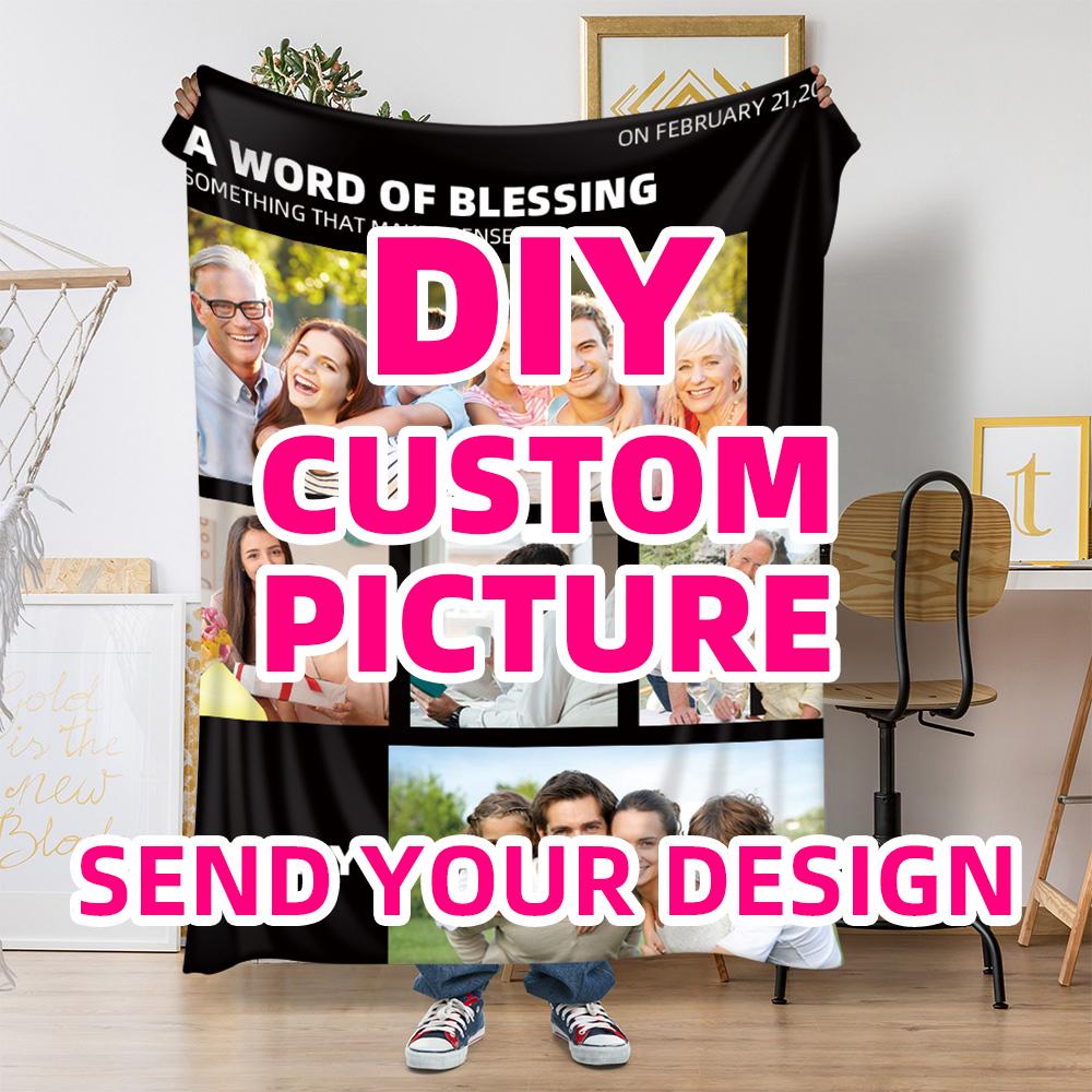 Po Collage Blanket, Soft Flannel Blanket,   Blanket, Wedding Christmas, Birthday, And Anniversary Gifts