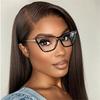 Fashion Cat Eye Transparent Gradient Frame Anti Blue Light Computer Reading Glasses Women Plus Point Sight 0 to +6