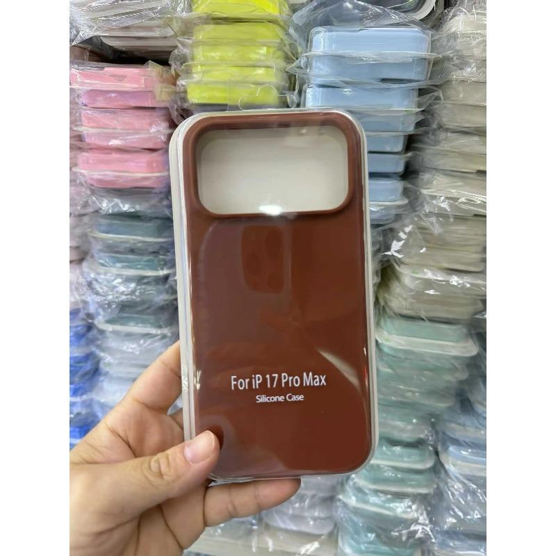 INS Style Candy Color Liquid Silicone Skin Feel Case For iPhone 17 Pro Max 16 15 14 Camera Touch Button Protection With Box Anti-Fall Non-Slip Cover