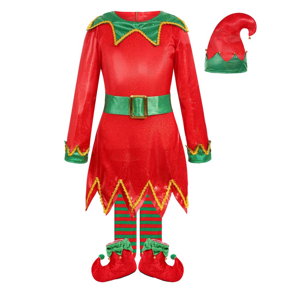Children's Christmas Costumes, Holiday Party Christmas-themed Performance Cosplay Costumes