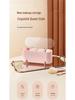 Transparent Dustproof Cosmetic Organizer: Cotton Swab, Makeup Remover, Sponge, Lipstick Storage Box with Lid.