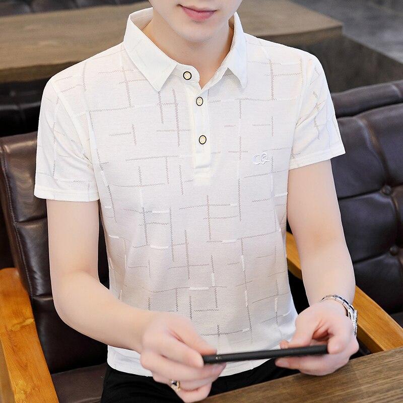 High Quality Men 'S Short Sleeve Multi Color Polo Summer Lapel Collar Polo Shirt Breathable 