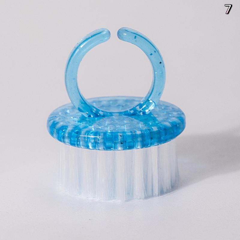 

Plastic Nail Brushes Nail Hand Scrubbing Detail Cleaning Brush Dust Remover Cleaner Nail Art Manicure Cuticle Pusher Tools 7