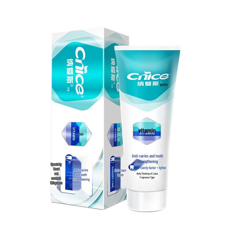 

Nice Xylitol & Vitamin E Anti-Cavity Mint Toothpaste, 4x120g