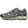 New SALOMON XT 6 Waterproof Low Top Running Shoes Unisex Urban Gray Black Lime Cream 475813
