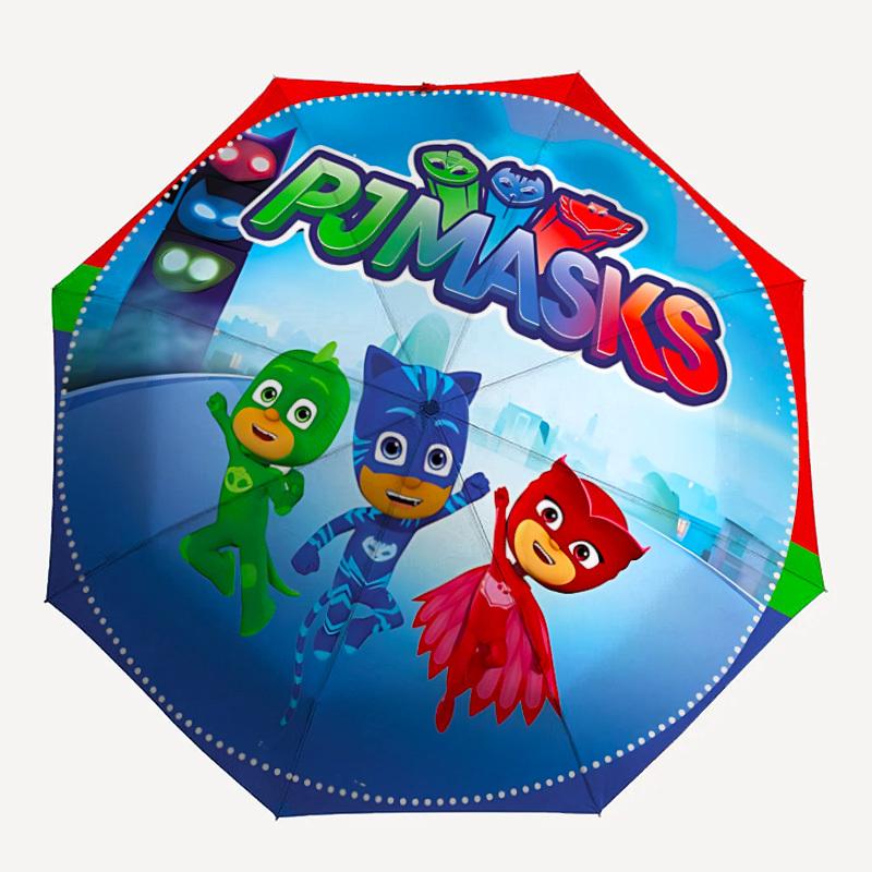 

1 шт. Зонт PJ Masks с автоматическим открытием/закрытием, Портативный дорожный зонт, Для повседневного использования - Наружный аксессуар, Художественный узор, Компактный дизайн, Любители моды yy