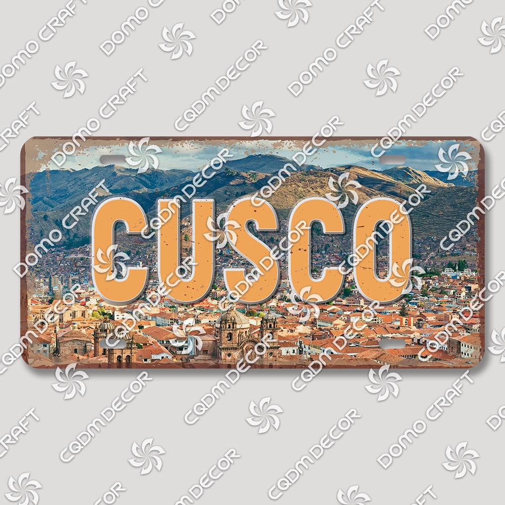 Retro National City Plaques Metal Plate Chile Brazil Mexico Metal Tin Signs Garage Car Club Living Room Home Wall Decor