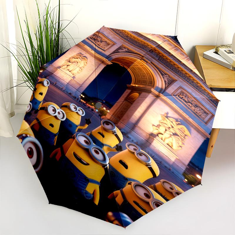 Misty Mountain Minions Folding Umbrella Umbrella Durable Three Folds Umbrella Umbrella