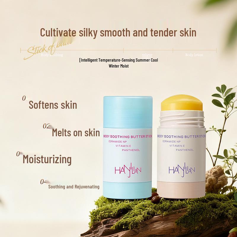 Han Ji Lian Soothing Body Butter Stick Essential Oil Lotion for Hydrating and Moisturizing Skin.