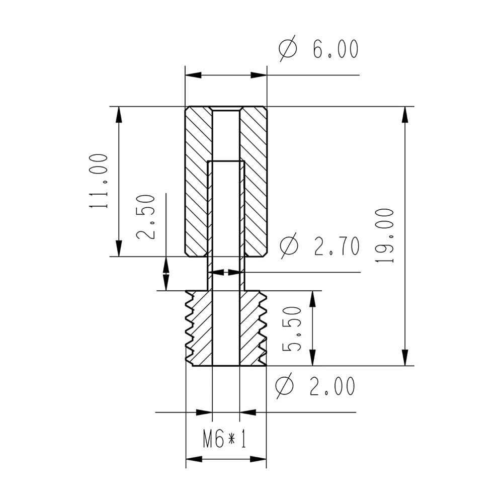 Upgrade Kupferdüse für Ender 3 S1 Hotend Hochtemperatur-Extruder Heizblock-Kit Pro 300℃