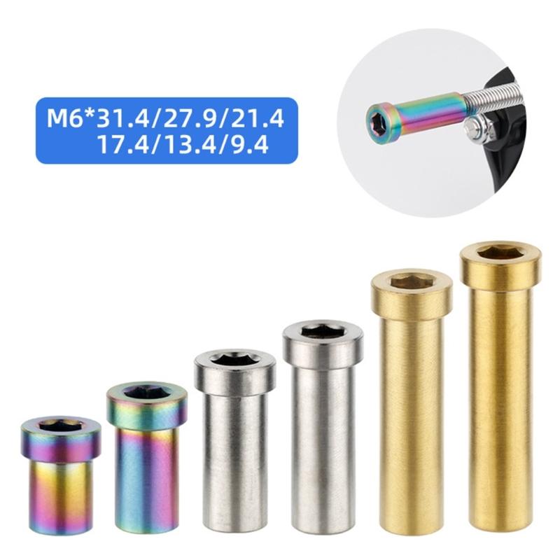 2Pcs Titaniums Alloy Bicycles C Caliper Nut Titaniums Alloy Nut Replacement Road Bike C Brake Pivots Nut with Washer