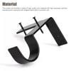 2x Curtain Pole Brackets No Drill Curtain Rod Holder Into Wooden Window Frame