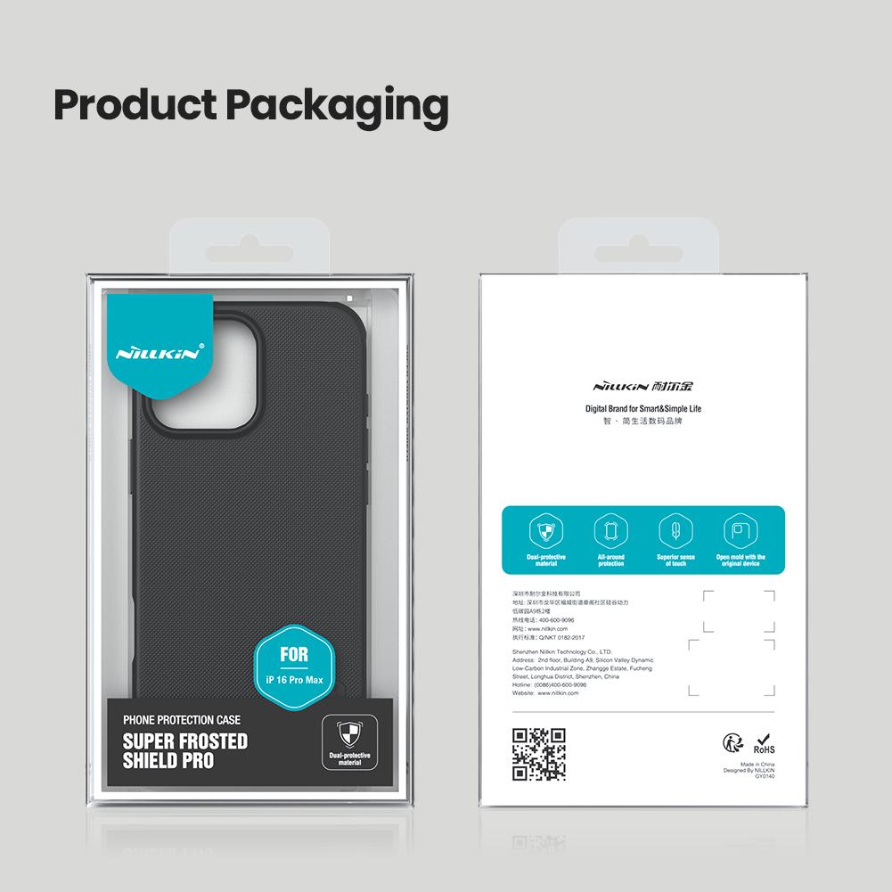 Nillkin Case For iPhone 16 Pro Max 15 14 13 Raised Edge Camera Protection TPU Frame CA4001