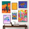 Feminist Saguaro Desert Art Poster Print Inspirational Colorful Quote Girl Funky Cheetah Wall Canvas Living Bed Room Home Decor