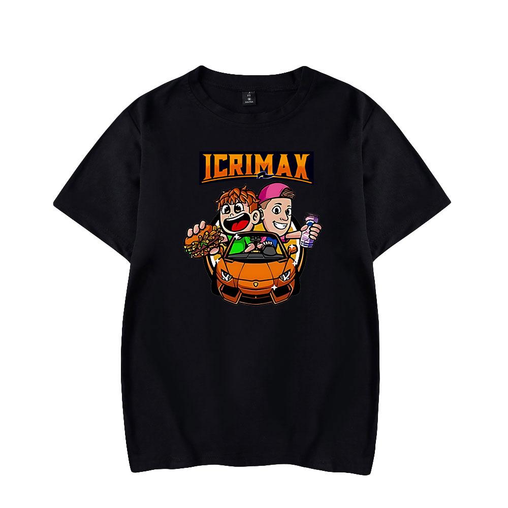 Women Men T-shirt Icrimax Print Tshirt Summer Casual Woman Man Clothing Fashion T Shirts