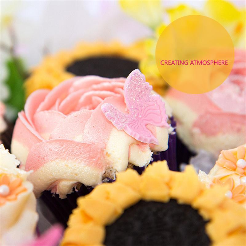 5Pcs Butterfly Shape Cookie Cutter Set 430 Stainless Steel Baking Mold (BPA Free, No FDA)