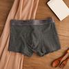 Men Boxer Underwear Elastic Mid-Waist Design Breathable Comfortable Shorts Briefs Letter Print U-Convex Panties