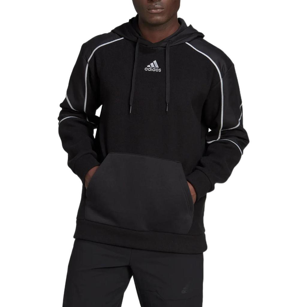 adidas Sweatshirts Men's Black Hooded Moderate Regular HL6913