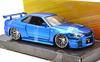 Jada Toys 1:24 Scale Fast & Furious 4 Brian's Nissan Skyline GT-R R34 (Blue) [Parallel Import]