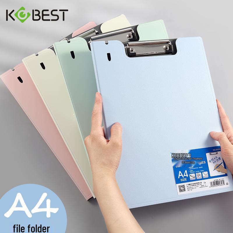A4 Portable Plastic Clip Folder for Students & Office Use