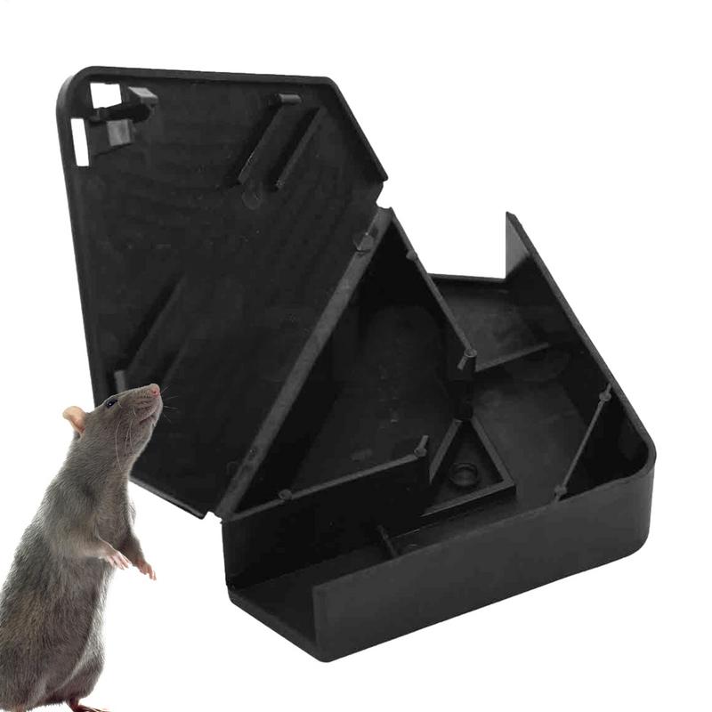 Mouse Bait Station Mice Stations Mouse Trap Bait Key Required Triangle Mouse Box Bait Boxes for Mice Indoor Outdoor Keeps