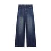 Womens 2026 Vintage Washed High Waist Wide Leg Denim Pants