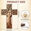 Baptism Gifts Wooden Wooden Cross 3D Design Hanging Plaque Wall Cross Handcrafted Cross Wall Decor Church Decor